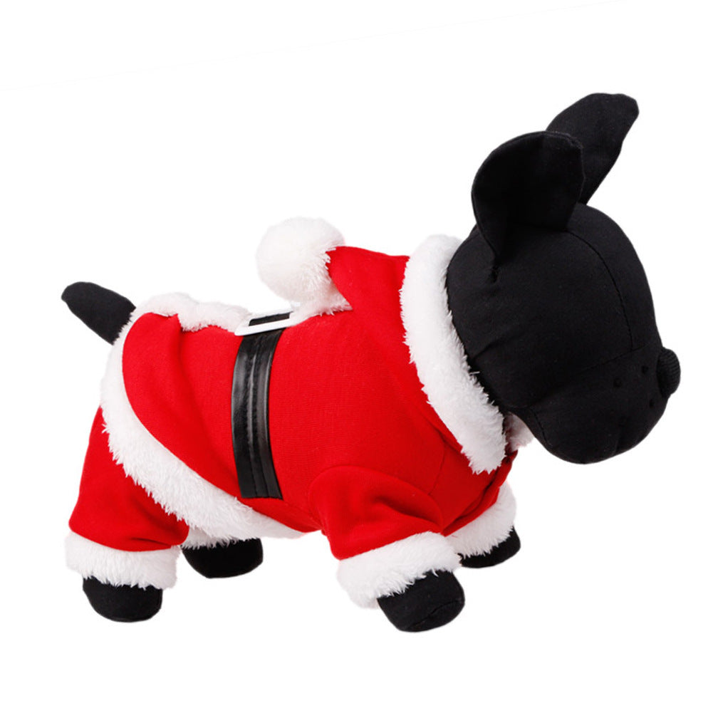 Santa Paws Cozy Christmas Outfit for Pets – Warm & Adorable Winter Wear
