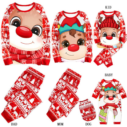 Cozy Family Reindeer Christmas Pajama Set - Matching Festive Nightwear