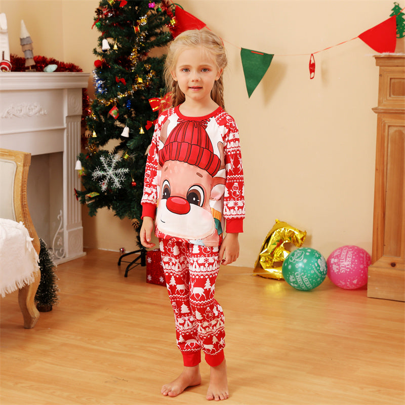 Cozy Family Reindeer Christmas Pajama Set - Matching Festive Nightwear