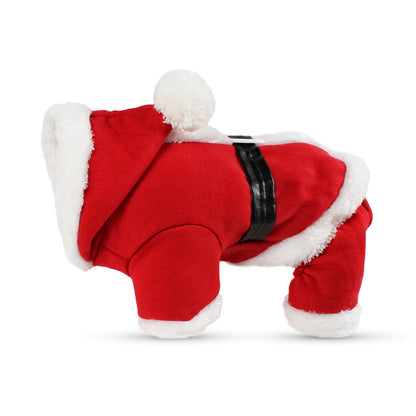 Santa Paws Cozy Christmas Outfit for Pets – Warm & Adorable Winter Wear
